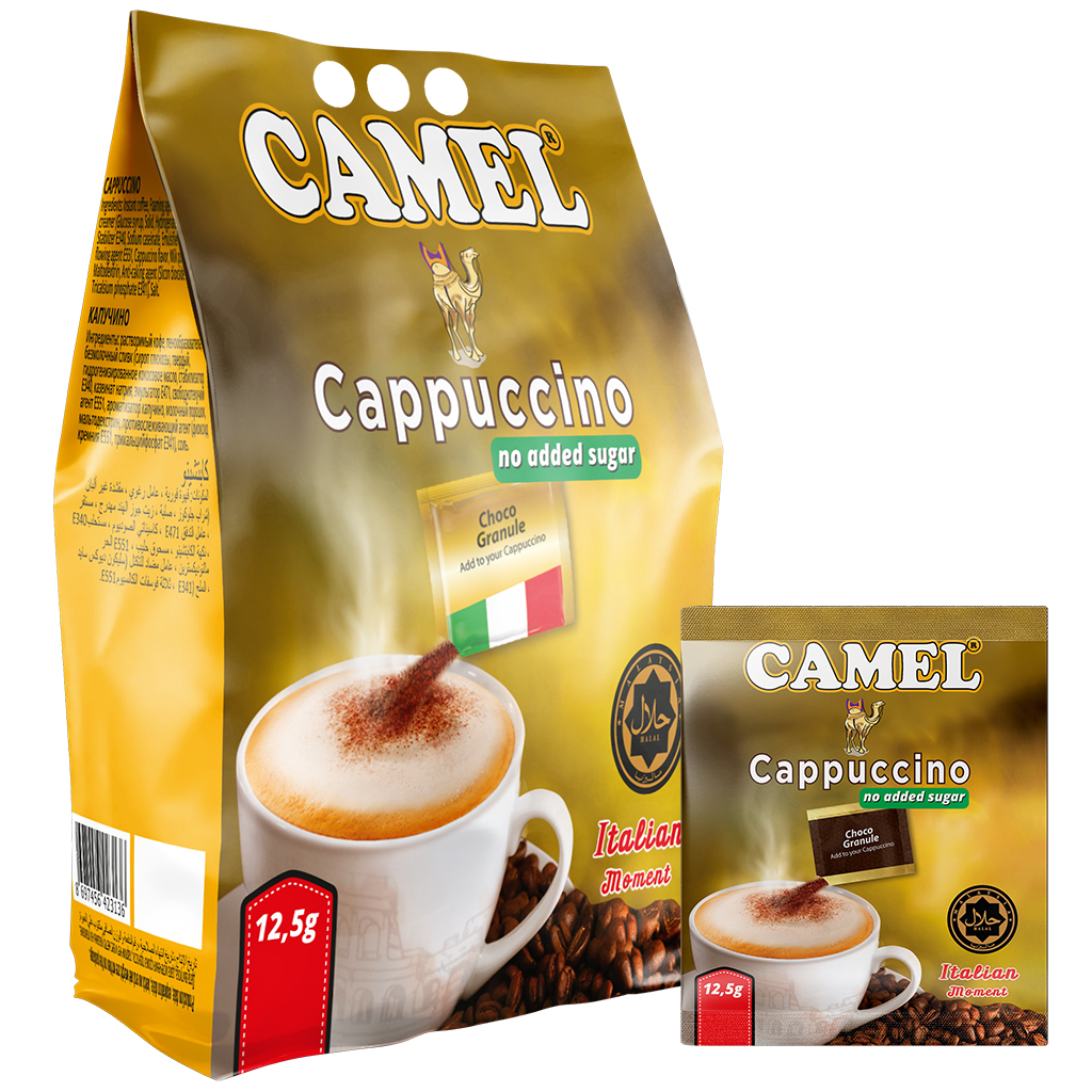Camel Cappuccino no sugar added in sachet