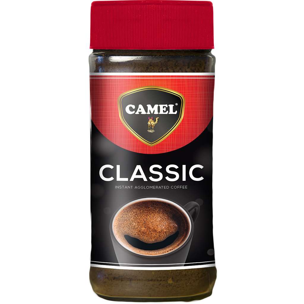 Camel Klasik Kahve Cam Kavanoz 100g kare